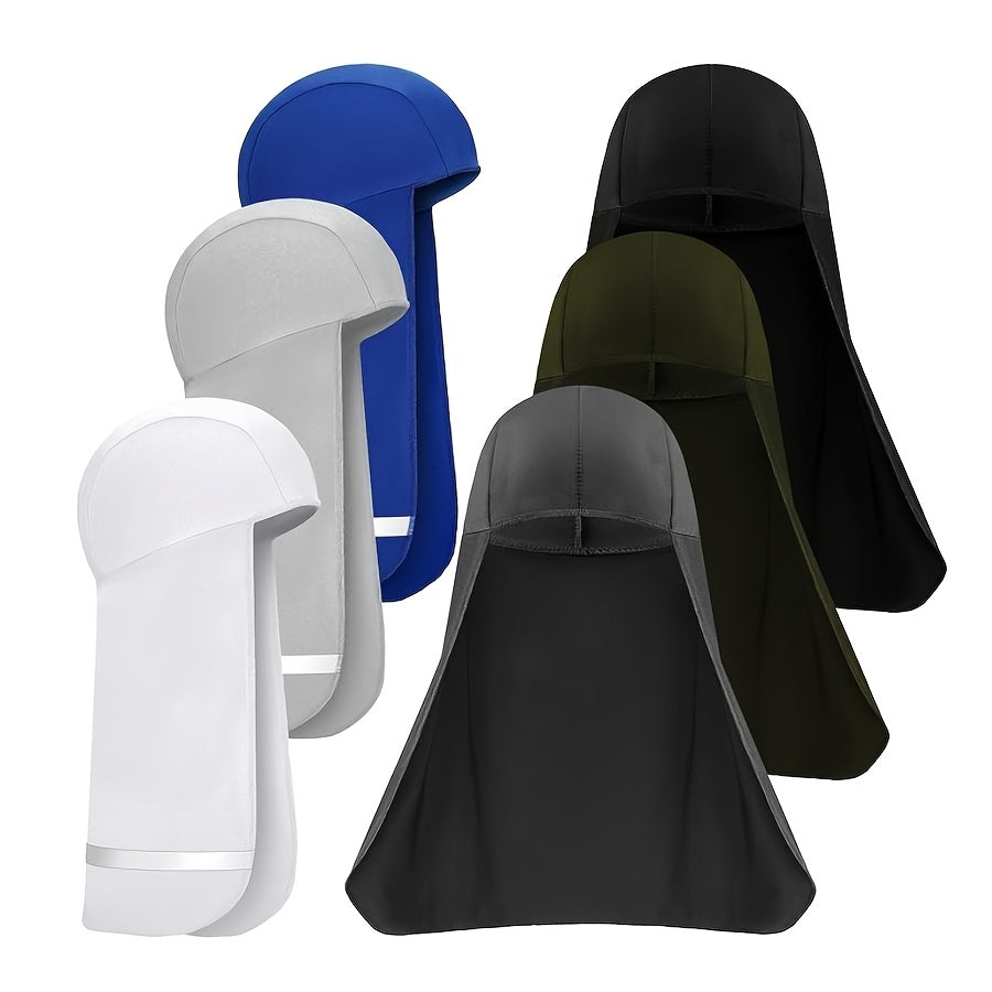 6pcs Hard Hat Sun Shade Cooling Skull Cap Neck Shade Sun Protector Skull Cap Liner For Men Women Outdoor Working