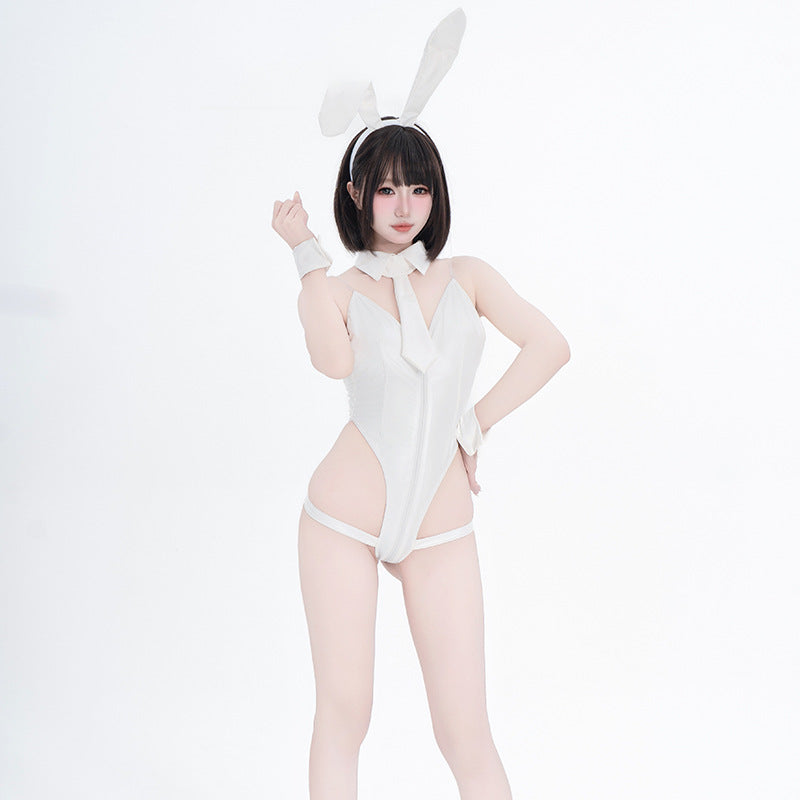 F-243 Bunny Girl Patent Leather Set: Innocent-Sexy, Cute, Costume Cosplay