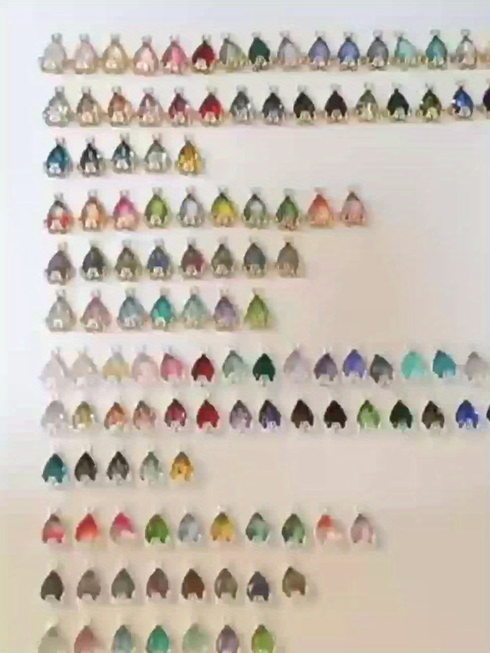 22pcs Plum Blossom Edge Water Drop Pendant Accessories Water Drop Pendant Accessories Women's Jewelry Accessories Set
