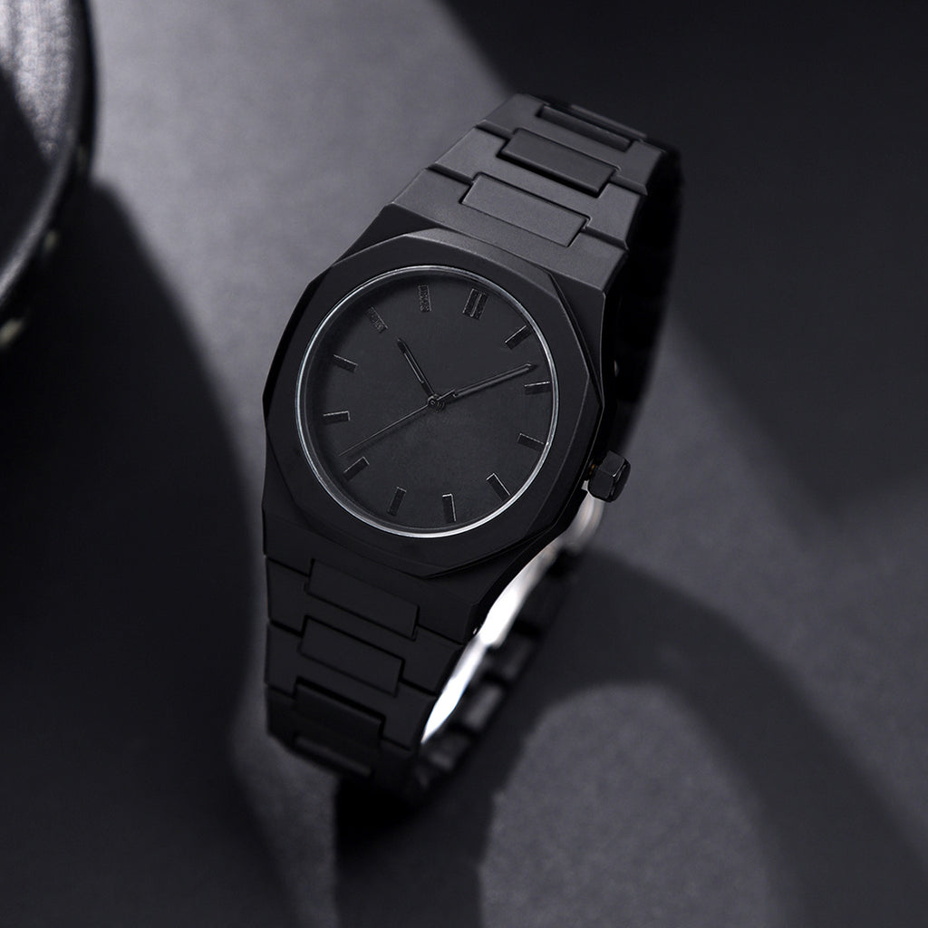 [ Men Watch ] Men'S Casual Sports Watch, Black Dial Quartz Watch | Minimalist Watch Design | Classic Watch | Durable Watch for Men Gift