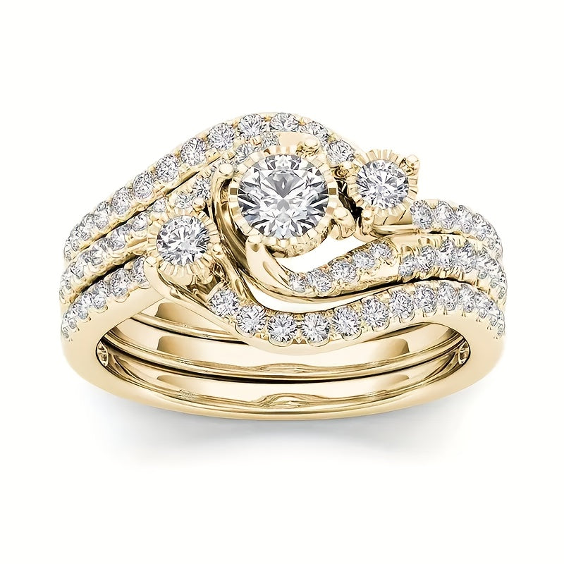 [Wedding Ring Sets] 9 Classic Women's Multi-Style Wedding Ring Sets, Including Synthetic Zirconia Rings, Perfect for Daily Women's Clothing, Jewelry, And Additions