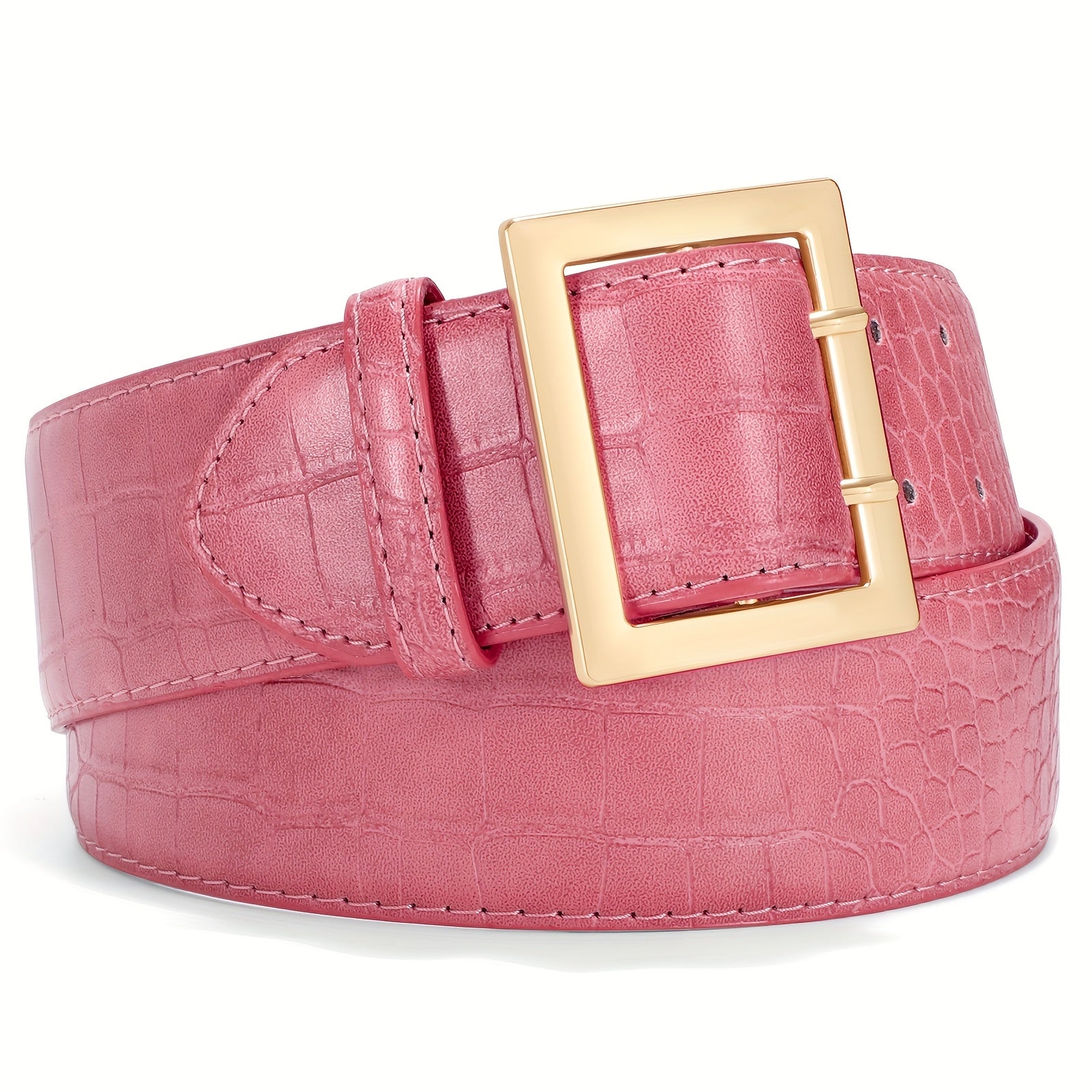 1pc Women'S Crocodile Pattern Wide Belt, Jeans Dress Fashion Women'S Belt, Dress Pants Match