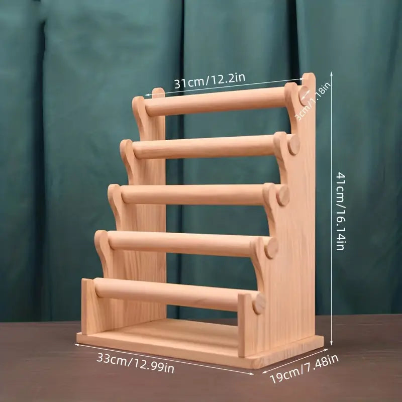 Single Wooden Jewelry Holder, Removable Tabletop Organizer for Bracelets, Necklaces, And Watches, Rustic Wood Display Rack for Dressers And Vanities