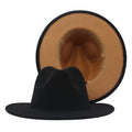 [Western Cowboy Hat] Classic Western Wide Brim Cowboy Cowgirl Felt Fedora Hat For Men Women Jazz Panama Cap Trilby