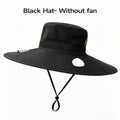 Solar-Powered Cooling Hat with Sun Protection, Featuring a Three-Speed Adjustable Fan Cap. A Beach Hat, a Sun Hat, Suitable for Both Men And Women, Ideal for Beach Camping