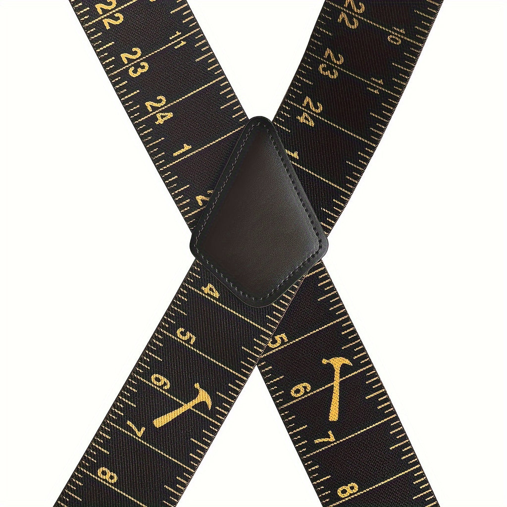 1.97inch Wide Men's Suspenders Elastic Wide X-shaped Belts Clothing Decorative Accessories For Working Outdoor, Ideal choice for Gifts