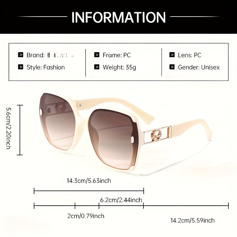 Women'S Classic Retro Rectangular Fashion Glasses - Anti-Reflective PC Lenses, Lightweight Plastic Frames, -Occasion, Party Decoration Accessory, Easy Trendy Eyewear, Anti-Glare Design, Free Eyewear Pouch And Glasses Cloth