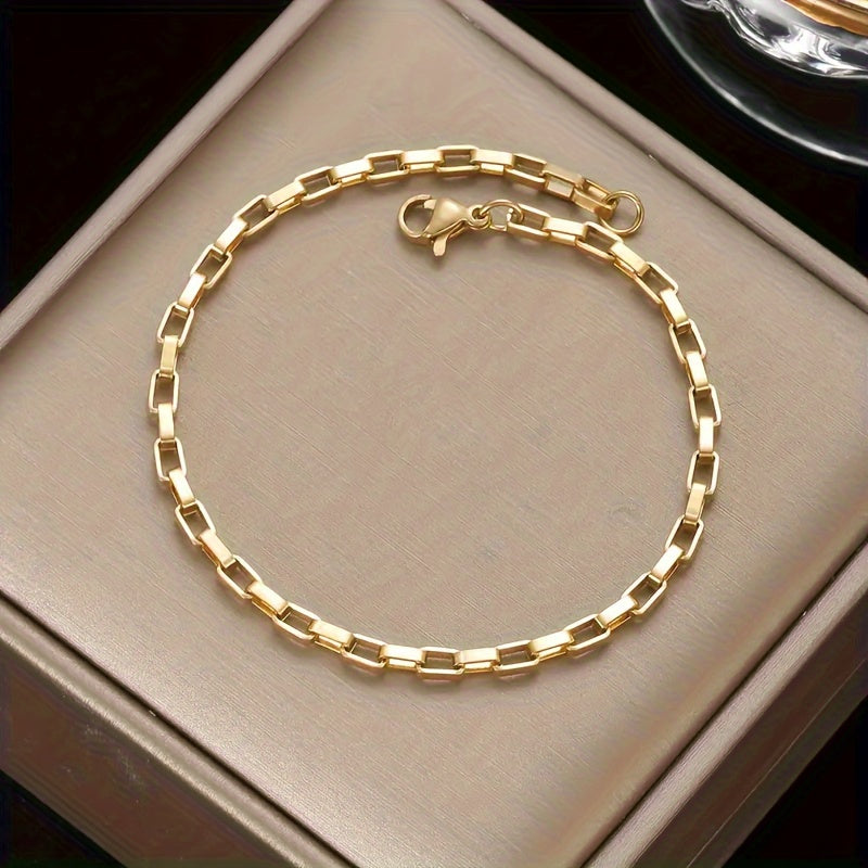 1pc Vintage Boho Style 18K Gold Plated, 925 Silver Women's Fashion Bracelet, Daily Wear All-Season Jewelry