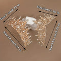 2pcs Baroque Luxury  Alloy Bridal High-End Party Wedding Banquet Ladies' Luxury Accessory Set