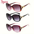 PALESHY 3pcs/6pcs Ladies Glasses Fashion Oversized Ladies Sunscreen Summer Anti-glare