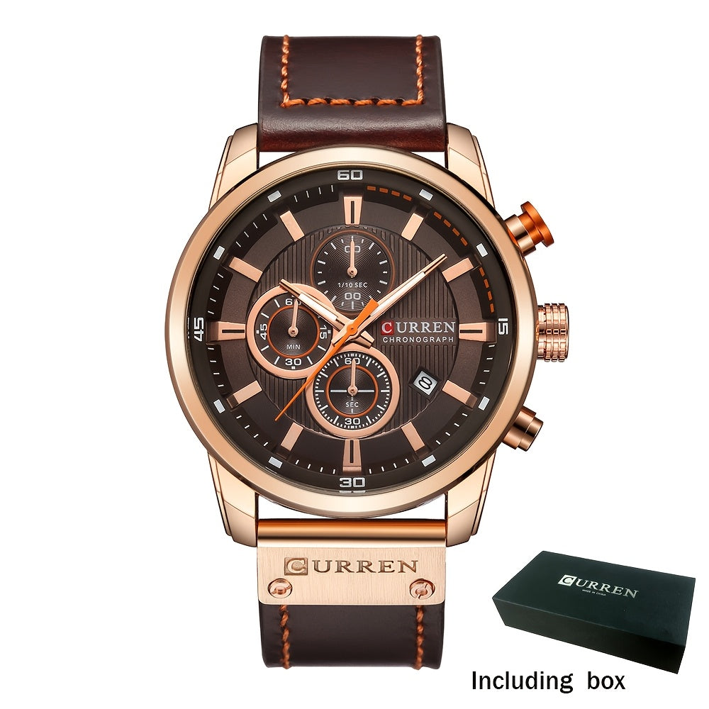 [Men | Quartz] Chronograph Sport Men Watches | Men's Wrist Date Quartz Wristwatch