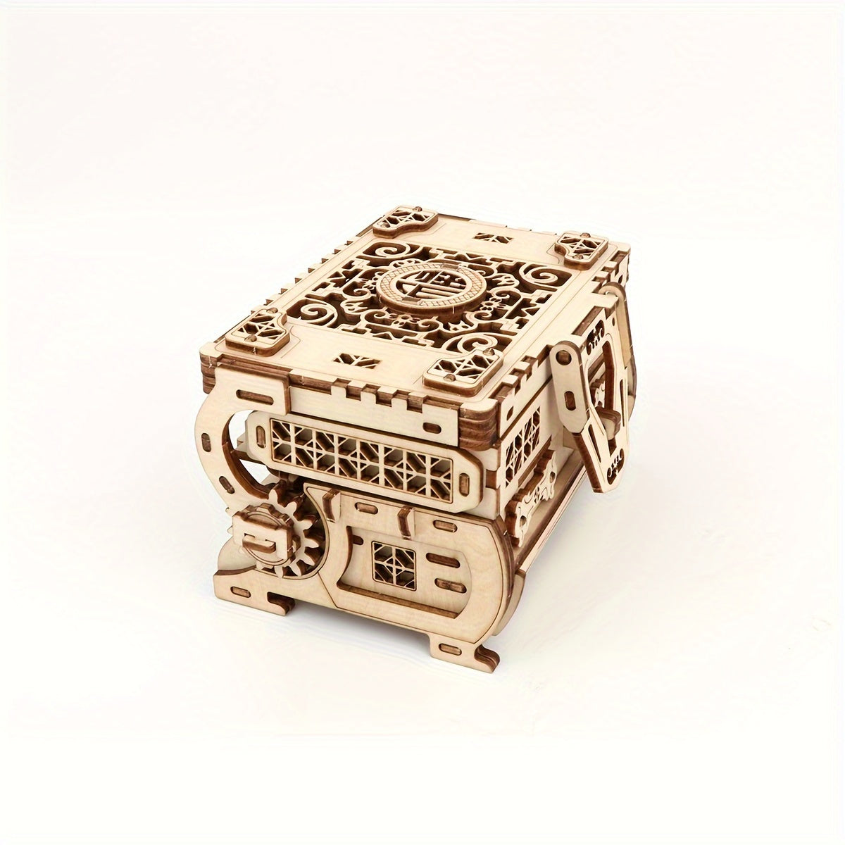 [DIY Wooden Jewelry Box] 3D Wooden Jewelry Box Puzzle - DIY Woodworking Project Suitable for &: Craft Your Own Masterpiece with Wood, Challenging Build, Elegant Storage for Jewelry, Watches & ( Achievement)