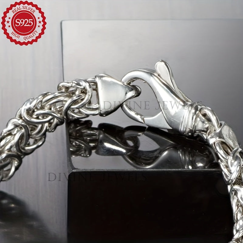 [Mother's Day Valentine's Day] 925 Silver Bracelet, Ladies' Bracelet, Tennis Style Bracelet, Jewelry Presents for Her, Gifts for Mother's Day, Valentine's Day Gifts, Includes a Gift Box