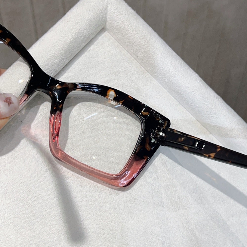 2025 New Arrival: 4 Pairs Of Value-for-Money Reading Glasses Stylish Reading Glasses For Men And Women Cat-eye Oversized Frames In European And American Fashion Styles Featuring Sturdy Spring Hinges No Batteries Required