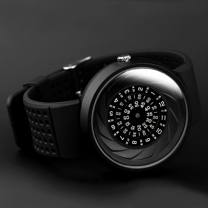 Men's Sports Watch/Novel Fashion Watch/Concept Wristwatch with Password Dial/Extra Strap And Tools