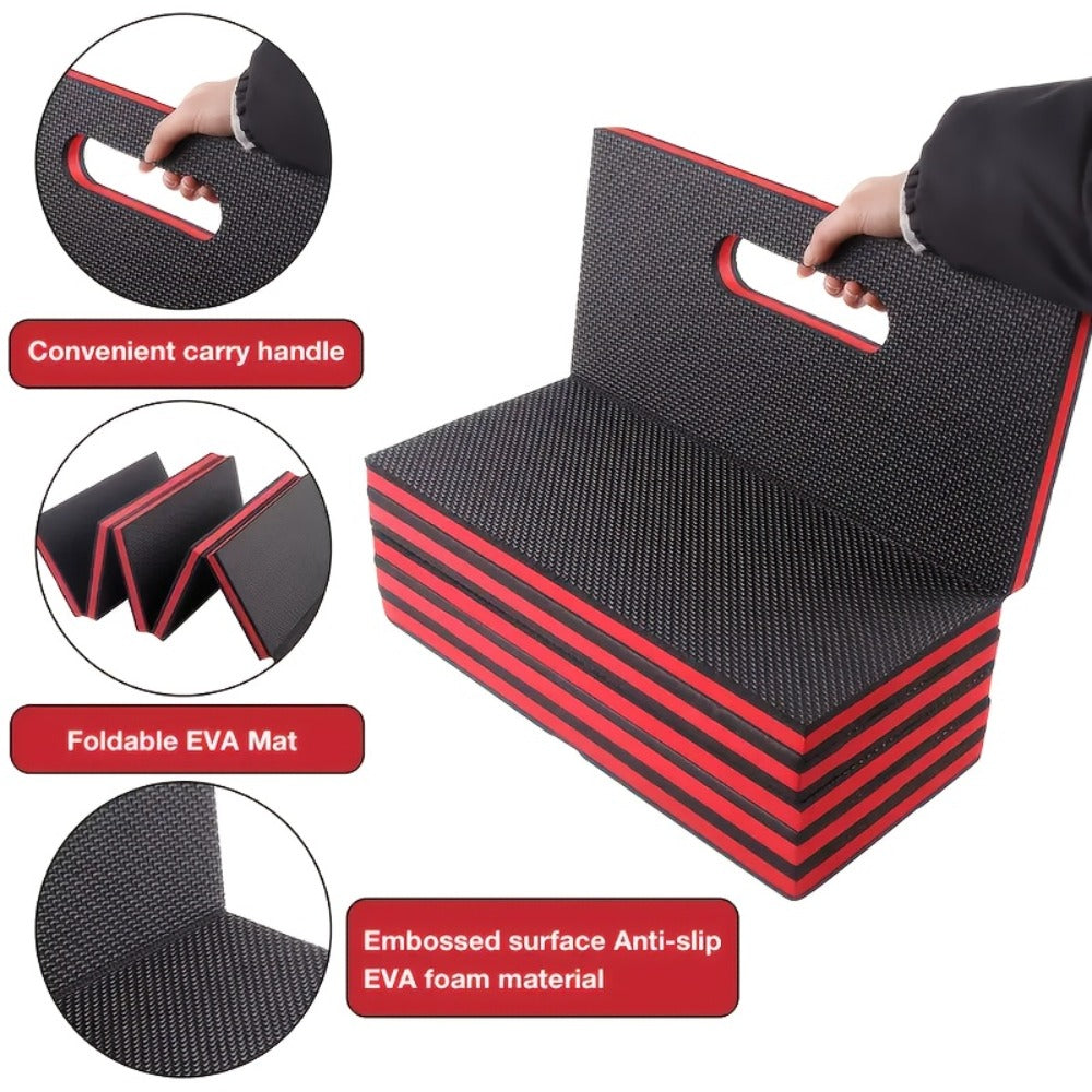 1/2pcs EVA Car Repair Work Pad - Foldable, Lightweight, Thermal Insulation And Waterproof Multi-purpose Pad, Suitable for Outdoor Repair, Camping, Hiking - Portable Ergonomic Design Durable EVA Material Pad, Multi-function