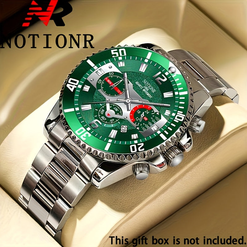 NOTIONR Watches For Men, Business Mens Watches, Quartz Men Watches, Versatile Watch Pairing Combination, Calendar Adjustable, Gifts For Oneself, Reloj Para Hombre.