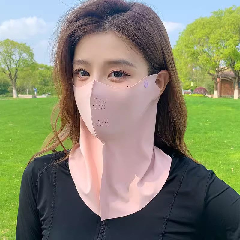 Sunscreen Mask, Full Face And Neck Protection for Women, High-Value 2-In-1 Mask, Thin Breathable Neck Mask, Women'S Sunscreen Hat Mask, Gift for Friends, Gift for Family