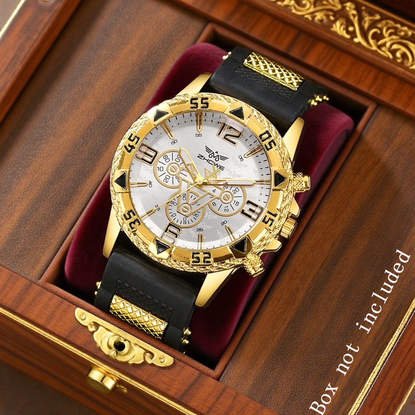 Luxury Business Men Watch Silicone Strap Quartz WristWatch Male Calendar Clock Reloj Hombre