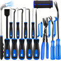 17pcs Professional Auto Trim Removal Tool Kit - with Picks, Pry Tools, Metal Scraper & Magnetic Telescopic Pickup for Car Dash, Panel, Bicycle Maintenance