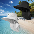 [Foldable Sun Hats] 2pcs Women's Foldable Sun Hats, High Quality Wide Brim Bucket Hat with Neck Cover, Suitable for Summer Beach, Fishing And Hiking