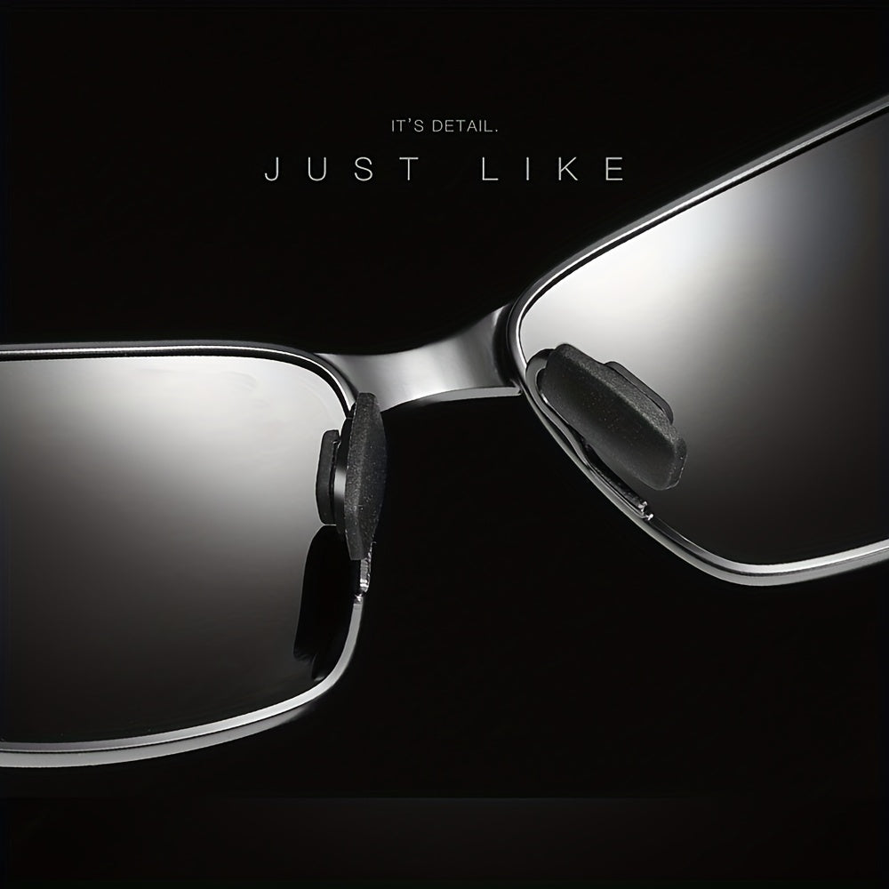 Men'S Sports Polarized Sunglasses - Metal Frame with UV400 for Driving, Premium Gift Packaging