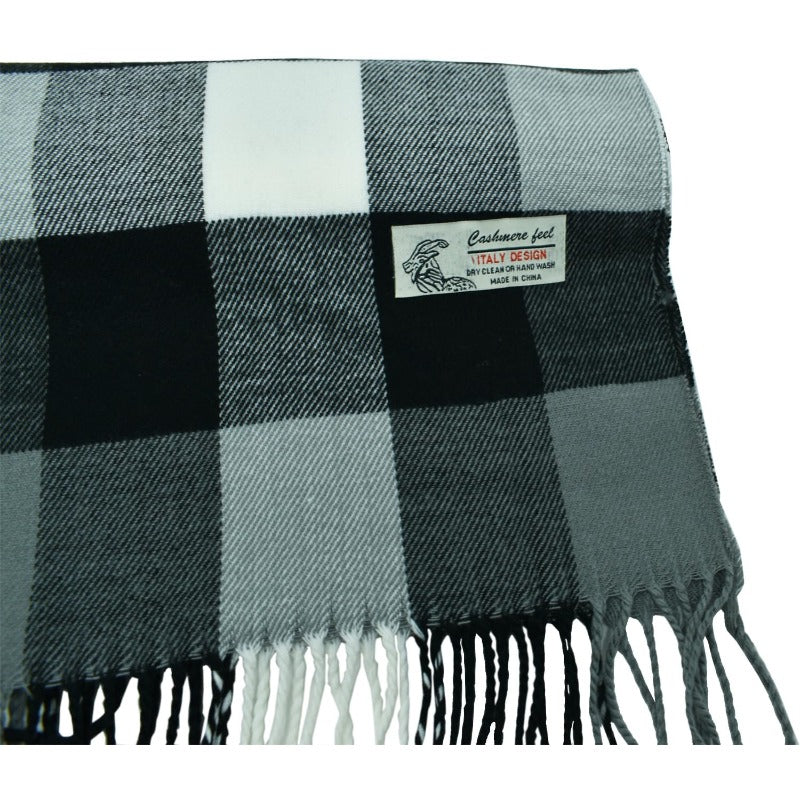 Scottish Stewart Tartan Plaid Luxurious Winter Scarf Soft Cashmere Feel 72"x12", Scottish Heritage Holiday Gift