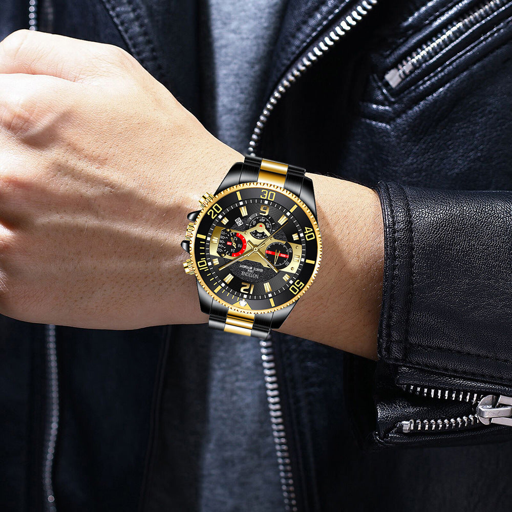 NOTIONR Watches For Men, Business Mens Watches, Quartz Men Watches, Versatile Watch Pairing Combination, Calendar Adjustable, Gifts For Oneself, Reloj Para Hombre.