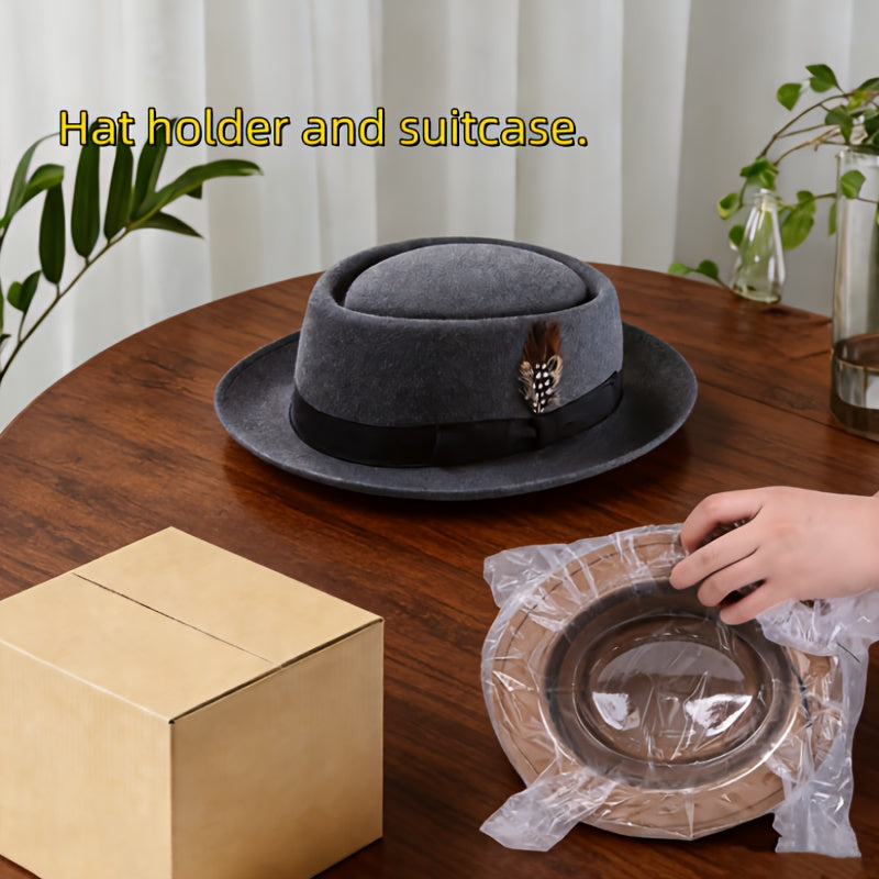 Premium Cashmere Wool Felt Hat - Suitable for Formal Parties, Christmas Gifts, Fedora Hats for Men, Weddings, Jazz Hats, Holiday Parties, Men's and Women's Top Hats, Autumn/winter Wide-brim Cashmere Wool Felt Hats, Exquisite Satin Bow Decoration.