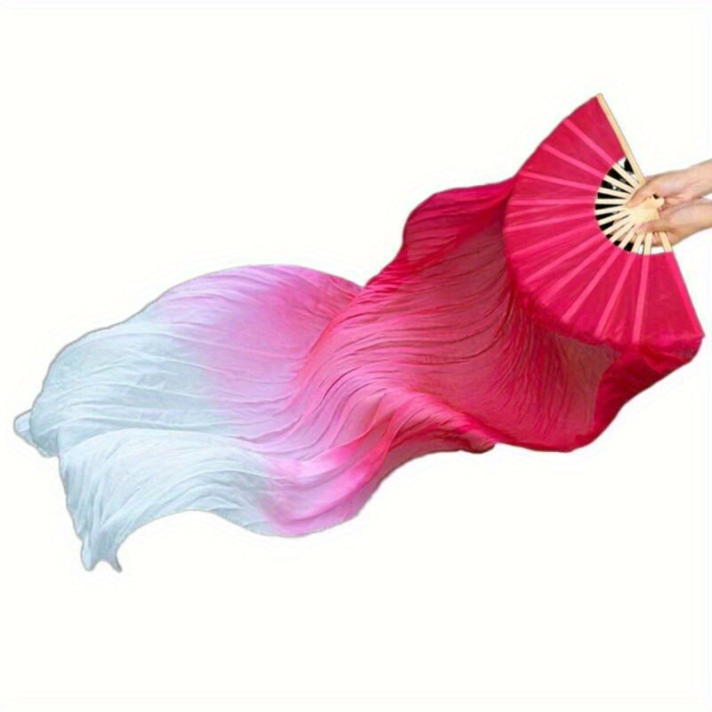 Set of 2 Folding Fans Available in 4 Colors, Ideal for Dance Events, Raves, Festivals, And Performances