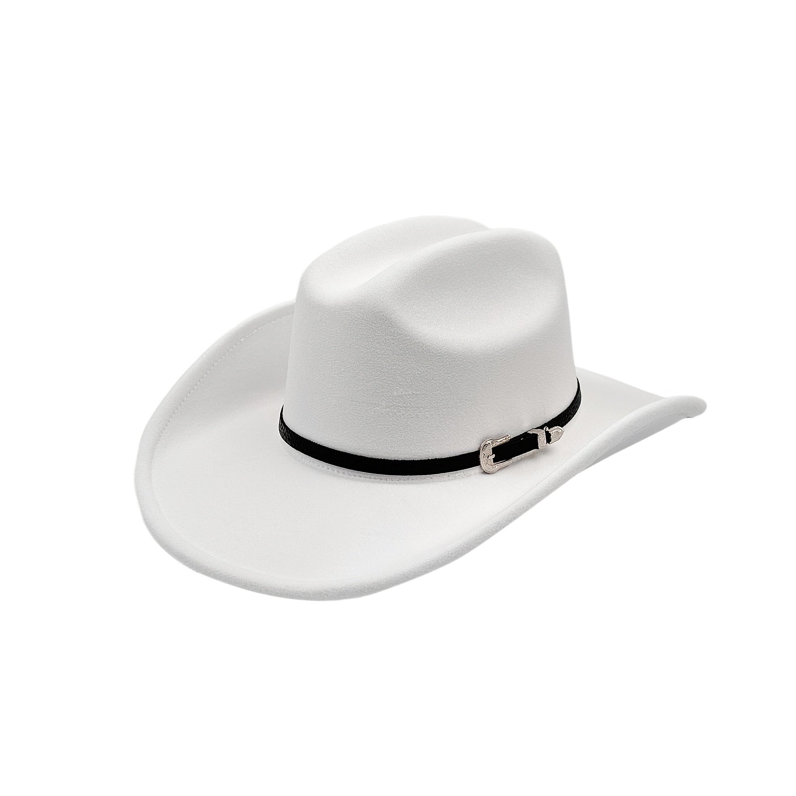 [Western Cowboy Hat] Men's Women's Western Cowboy Cowgirl Fedora Hat Felt Wide Brim Classic Outdoor Cap