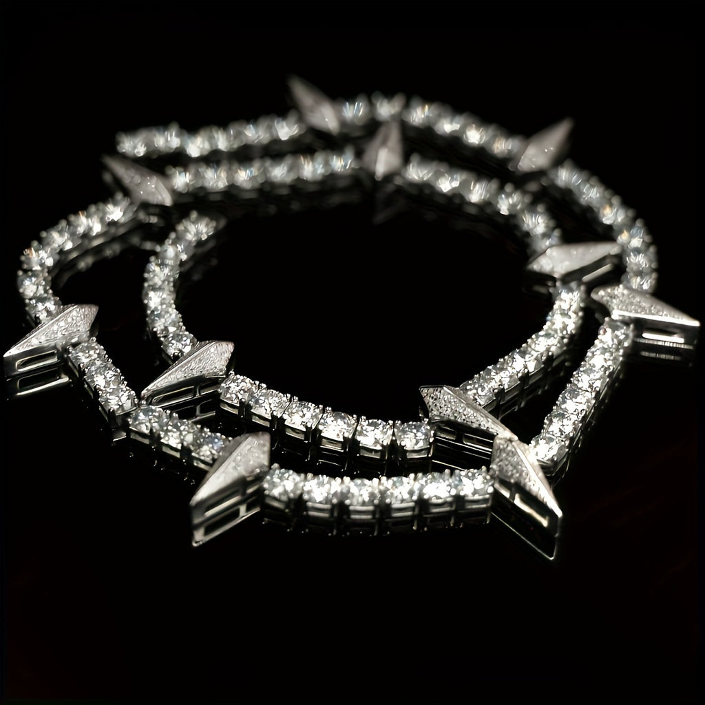 1 Men's Necklace with Wolf Tooth Pendant King of Wakanda Spike Necklace for Christmas New Year Valentine's Day Gift