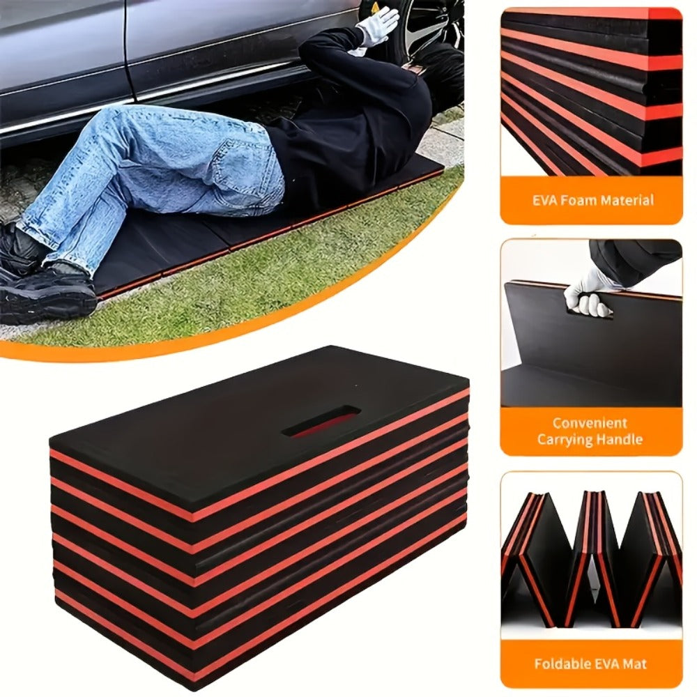 1/2pcs EVA Car Repair Work Pad - Foldable, Lightweight, Thermal Insulation And Waterproof Multi-purpose Pad, Suitable for Outdoor Repair, Camping, Hiking - Portable Ergonomic Design Durable EVA Material Pad, Multi-function