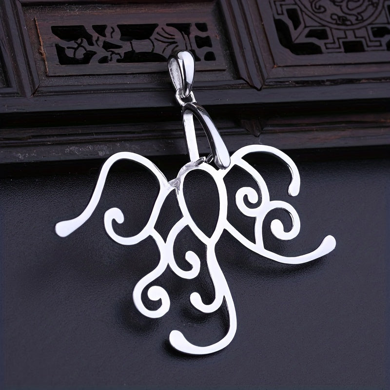 925 Sterling Silver Simple Style Pendant Blank Tray, 5 Prong Setting for Irregular Pendants, Handmade Necklace Wedding Jewelry for Men and Women, Ideal for Daily Wear & Gift-Giving, Valentine's Day Suitable, All-Season