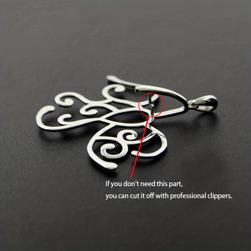 925 Sterling Silver Simple Style Pendant Blank Tray, 5 Prong Setting for Irregular Pendants, Handmade Necklace Wedding Jewelry for Men and Women, Ideal for Daily Wear & Gift-Giving, Valentine's Day Suitable, All-Season