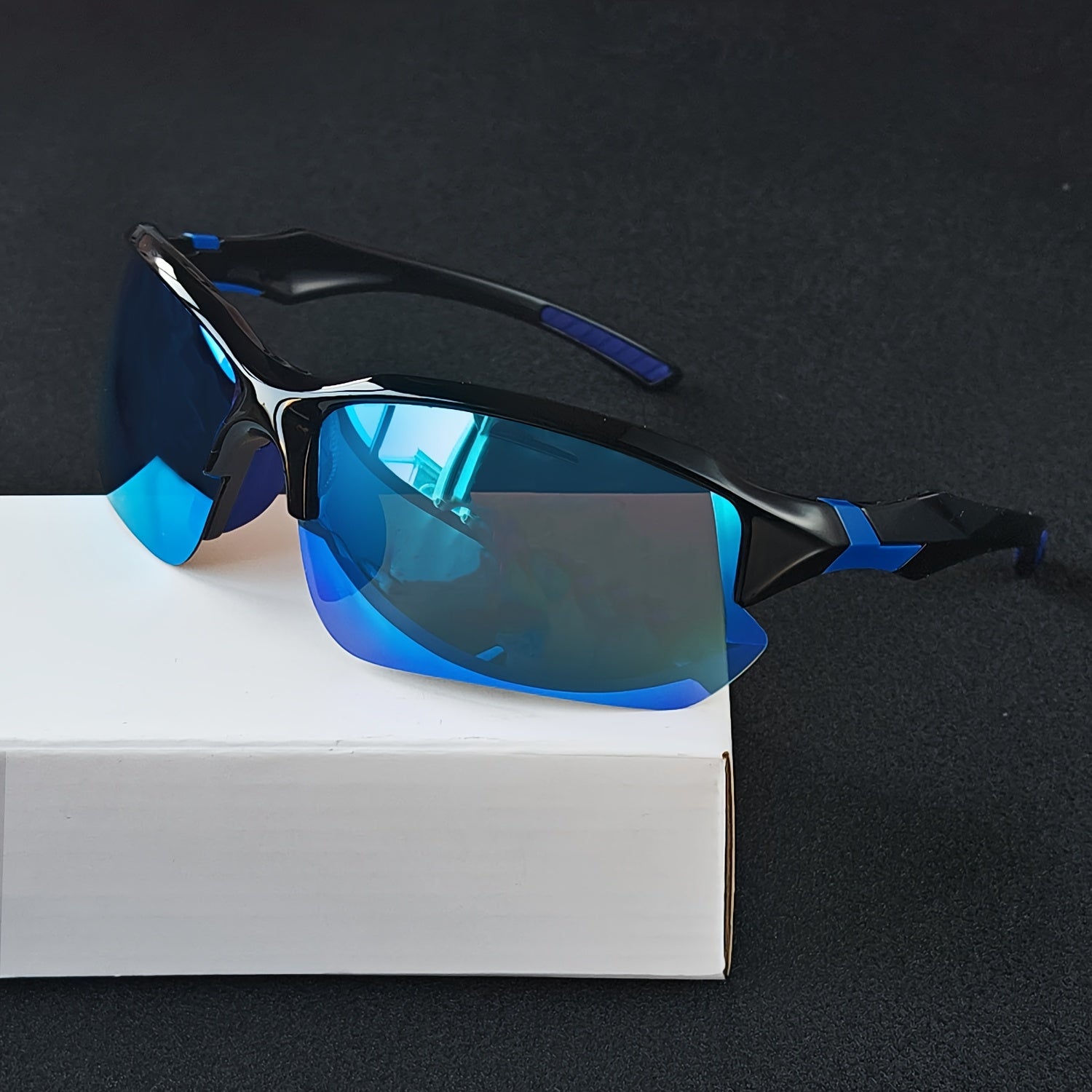 7 Pairs of Stylish And Handsome Square Frame Glasses, Trendy Style