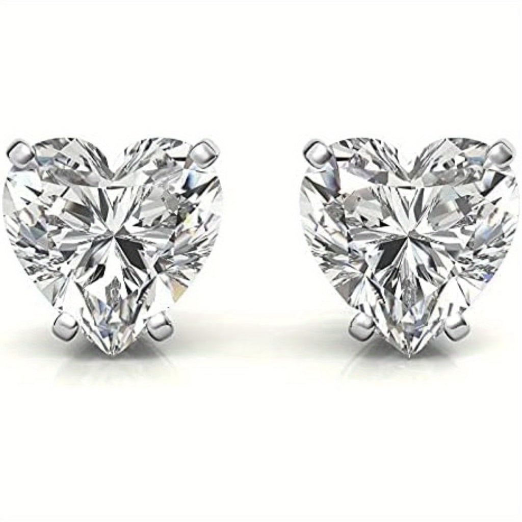 1 Pair Of Moissanite Earrings 925 Sterling Silvery Earrings Men Women Moissanite Earrings Spiral Earrings Women Girls Men