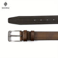 2pcs DOOPAI Men'S Leather Belt Pin Buckle Casual Cowhide Men'S Fashion Classic Vintage Jean'S Belts Gifts With Gift Box