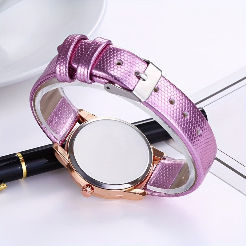 Women's Watch Graphic Color Quartz Watch Elegant Fashion Analog Wrist Watch Gifts