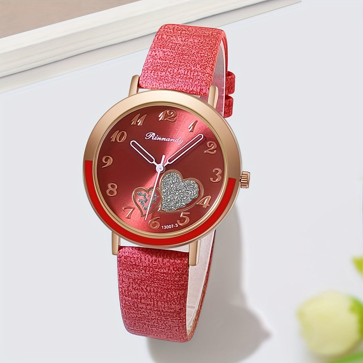 Chic Heart Quartz Women's Watch - Candy Colors, Fashion Analog Design with Zinc Alloy Case & Band - Perfect Gift for Christmas, New Year, Birthdays