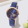Cute Shiny Heart Quartz Watch Candy Color Fashion Analog Wrist Watch for Women