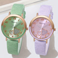 Chic Heart Quartz Women's Watch - Candy Colors, Fashion Analog Design with Zinc Alloy Case & Band - Perfect Gift for Christmas, New Year, Birthdays