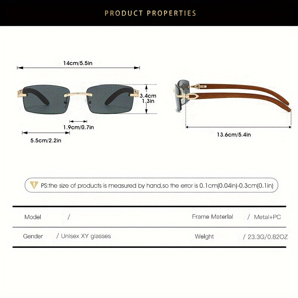 6pcs Retro Fashion Glasses - Trendy Photo Props, Men's Decorative Glasses, Daily Stylish Accessories - For Men & Women - Perfect for Parties, Birthdays, Holidays & Christmas - Ideal Gift for Friends & Family