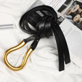 1pc of Women'S Stylish And Adaptable Belt, Featuring a Vintage Casual Design with a Horseshoe Buckle, Suitable for a Black Coat