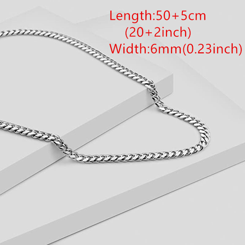 Necklace for My Grandson, Cuban Link Chain, Presents for Grandson, Holiday Gift, Message Card, Gift Box, Birthday, Christmas