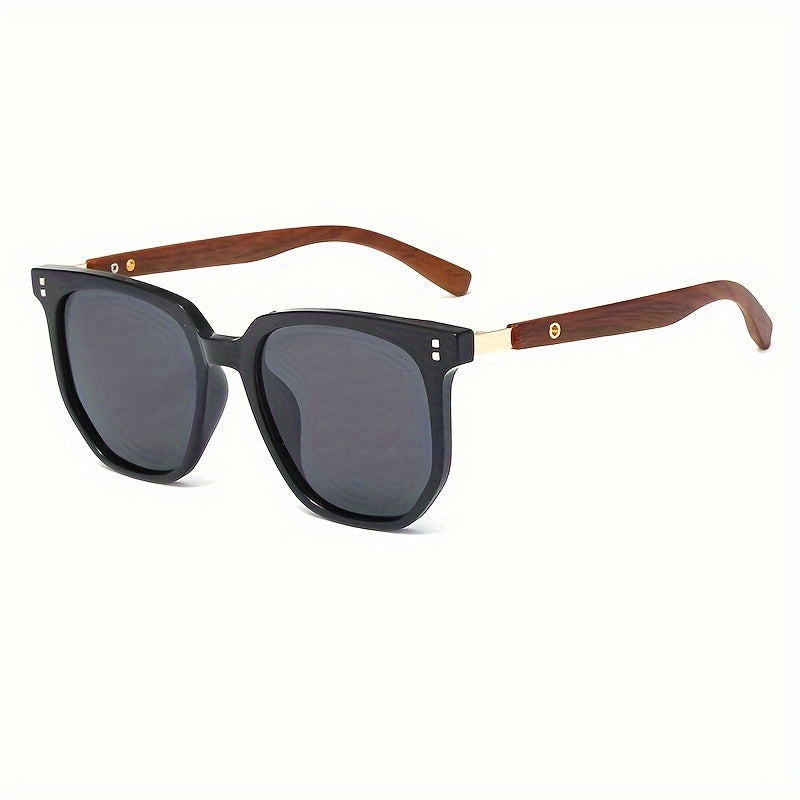 Unisex Vintage-Style Sunglasses With Stud Detail, Fashion Street Style, Suitable For Outdoor Driving And Travel