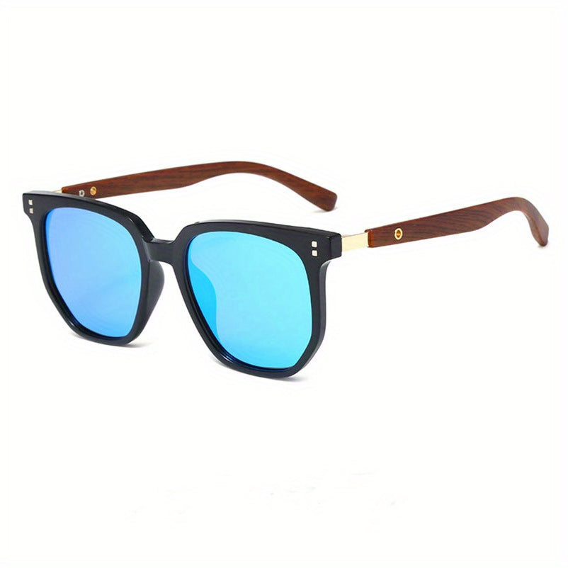 Unisex Vintage-Style Sunglasses With Stud Detail, Fashion Street Style, Suitable For Outdoor Driving And Travel