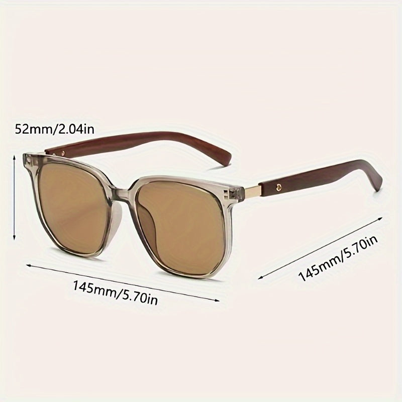 Unisex Vintage-Style Sunglasses With Stud Detail, Fashion Street Style, Suitable For Outdoor Driving And Travel