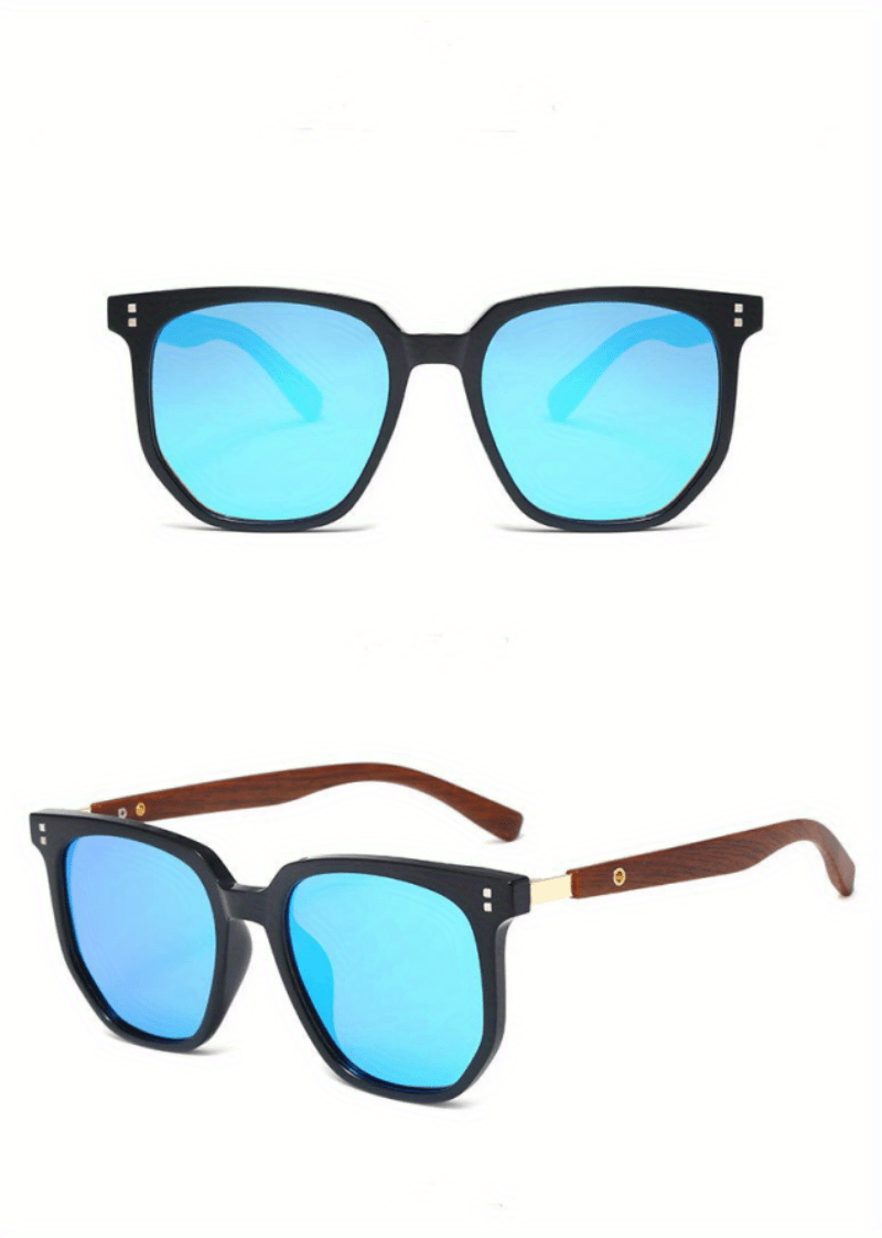 Unisex Vintage-Style Sunglasses With Stud Detail, Fashion Street Style, Suitable For Outdoor Driving And Travel