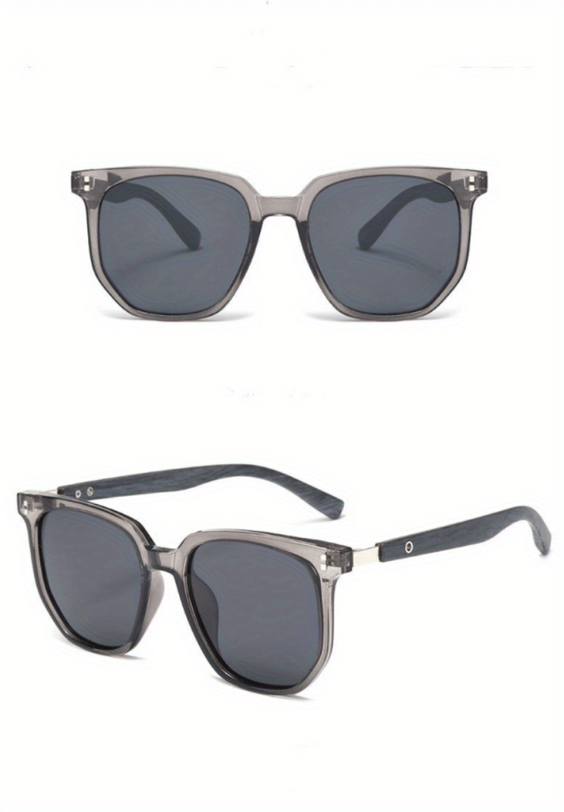 Unisex Vintage-Style Sunglasses With Stud Detail, Fashion Street Style, Suitable For Outdoor Driving And Travel